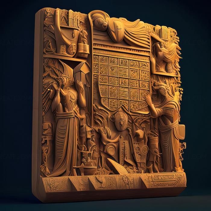 نموذج ثلاثي الأبعاد لآلة CNC ألعاب لعبة st Ruction The Golden Tablet